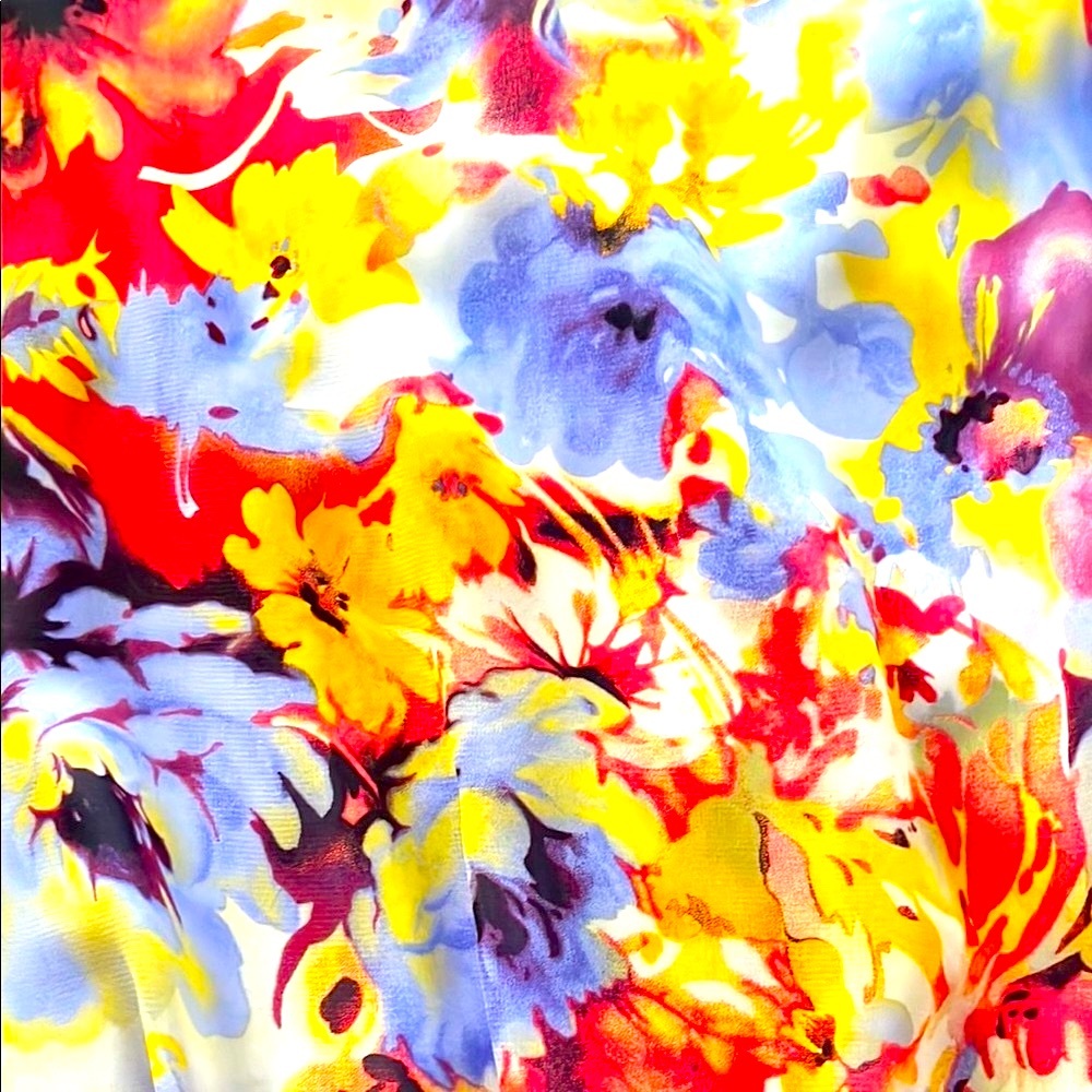 West Kei Floral Multi Color Women's Top - Picture 3 of 5